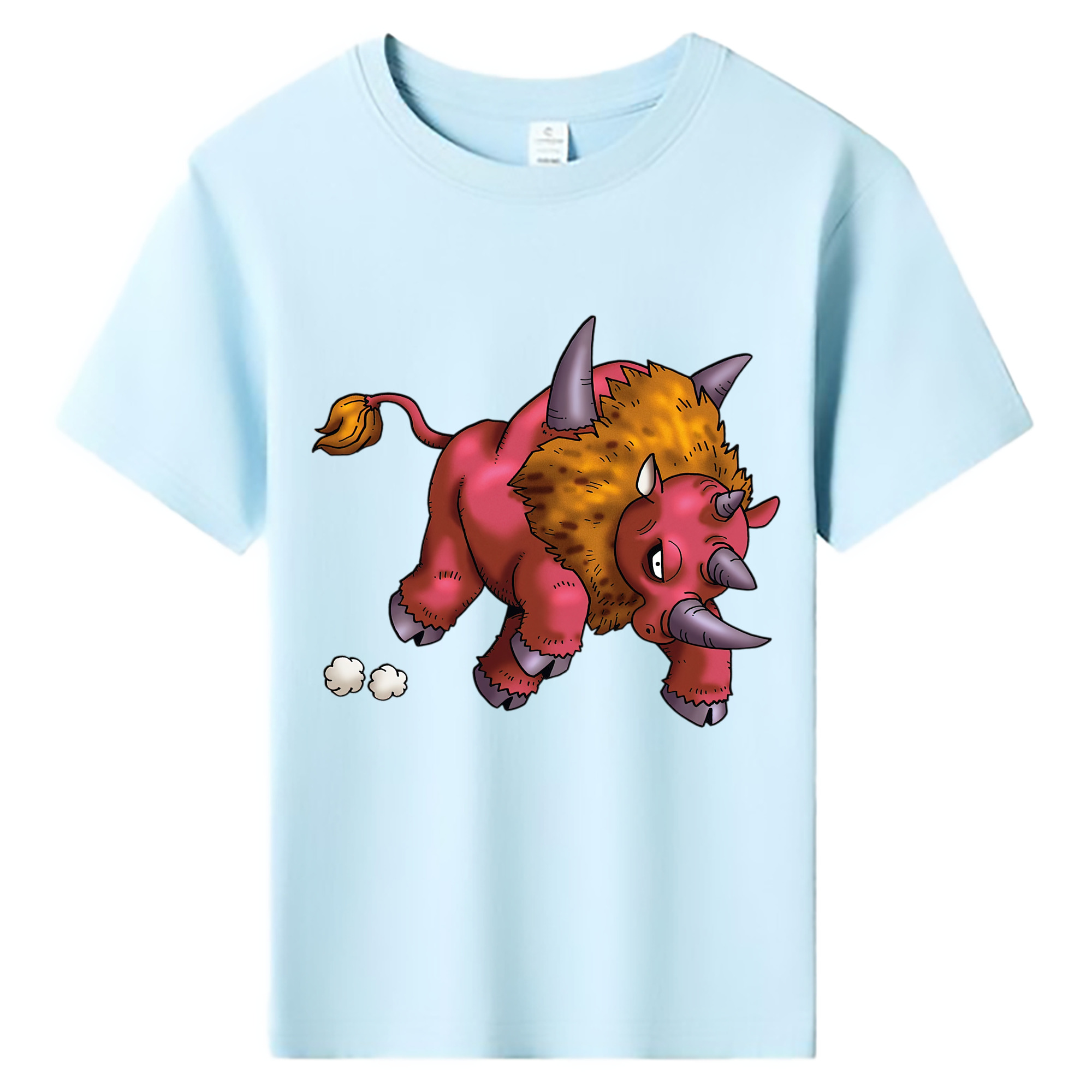 （画像用） ドラゴンクエスト Doragon Kuesuto Dragon Quest 綿100％キッズTシャツ（フロントプリント）